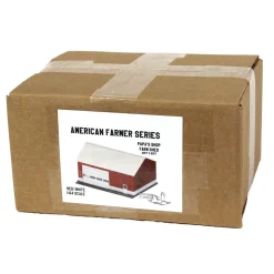 1/64 Red/White "Papa's Shop" 40ft x 30ft Farm Shed w/ Removeable Door & Roof, 3D Printed