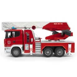 1/16 Scania Super 560R Fire Engine w/ Ladder & Water Pump + Lights & Sounds by Bruder