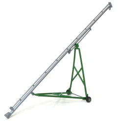 1/64 Silver & Green Plastic Grain Auger (80ft to Scale) by Standi Toys