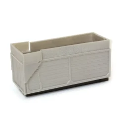 1/64 Silver Plastic Dumping Forage Box with Opening Gate by Standi Toys