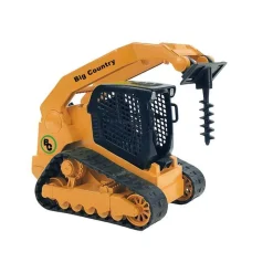 1/20 Skid Steer with Attachments & Flatbed Gooseneck Trailer by Big Country Toys