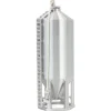 1/64 Smooth Wall Multi-Purpose Silver 1200 Bushel Bin, 3D Printed