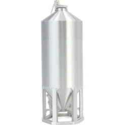 1/64 Smooth Wall Multi-Purpose Silver 1200 Bushel Bin, 3D Printed