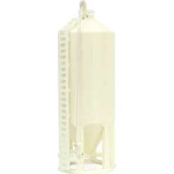 1/64 Smooth Wall Multi-Purpose White 1200 Bushel Bin, 3D Printed