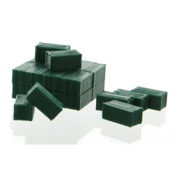 1/64 Square Hay Bales (24 Total: 16 in Molded Stack, 8 Loose), 3D Printed
