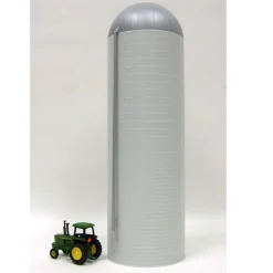1/64 ST321 Silver & Gray Plastic Concrete Silo, 20ft x 60ft