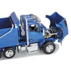 1/64 Surf Blue Kenworth T880 Rogue Dump w/ Rogue Transfer Dump Trailer, DCP by First Gear