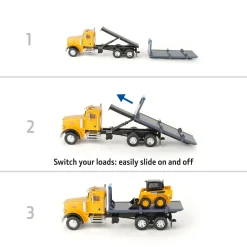 1/32 Switch 'n Load 19-Piece Construction Set with Peterbilt Truck
