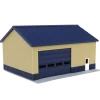1/64 Tan & Blue "Papa's Shop" 40ft x 30ft Farm Shed w/ Removeable Door & Roof, 3D Printed