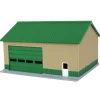 1/64 Tan/Green 40ft x 30ft "Papa's Shop" Farm Shed, 3D Printed