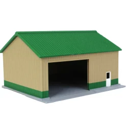 1/64 Tan/Green 40ft x 30ft "Papa's Shop" Farm Shed, 3D Printed