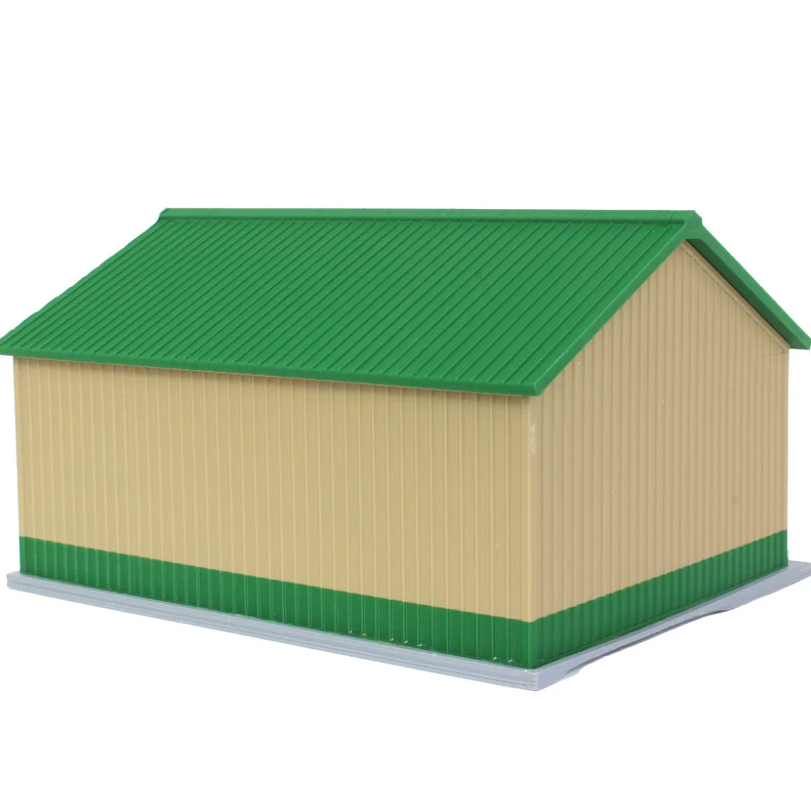 1/64 Tan/Green 40ft x 30ft "Papa's Shop" Farm Shed, 3D Printed