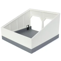 1/64 The Double Bay 40ft x 40ft Cattle Shed, Black/White, 3D Printed