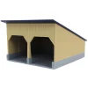 1/64 The Double Bay 40ft x 40ft Cattle Shed, Tan & Navy, 3D Printed