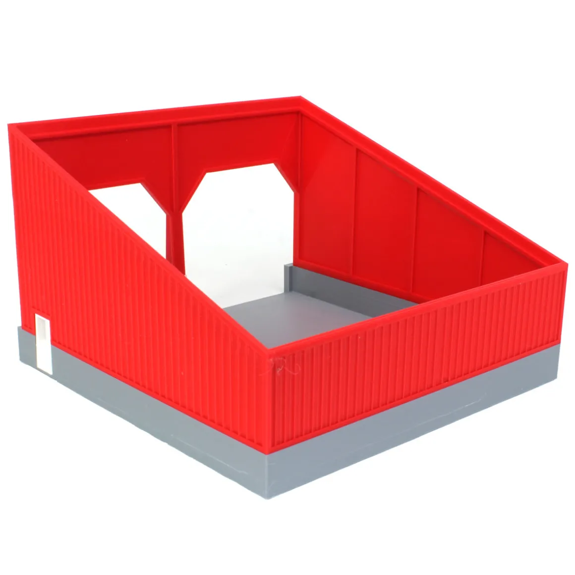 1/64 The Double Bay 40ft x 40ft Cattle Shed, Red/White, 3D Printed
