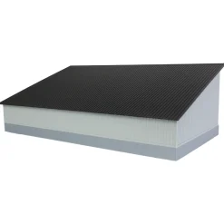 1/64 The Quad Bay 40ft x 80ft Cattle Shed, Gray/Black, 3D Printed