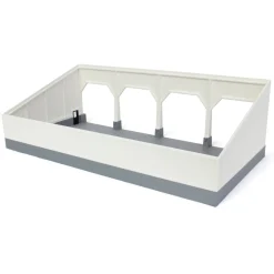 1/64 The Quad Bay 40ft x 80ft Cattle Shed, Black/White, 3D Printed