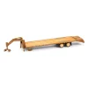 1/64 Weathered Gooseneck Trailer with Red & White Conspicuity Stripes, Hobby Exclusive