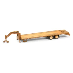 1/64 Weathered Gooseneck Trailer with Red & White Conspicuity Stripes, Hobby Exclusive