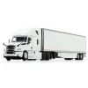 1/64 White 2018 Freightliner Cascadia Sleeper & Utility Trailer w/ Skirts, DCP by First Gear
