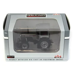 1/64 White 2-110 Wide Front with Cab, Power Assist & Red Stripe
