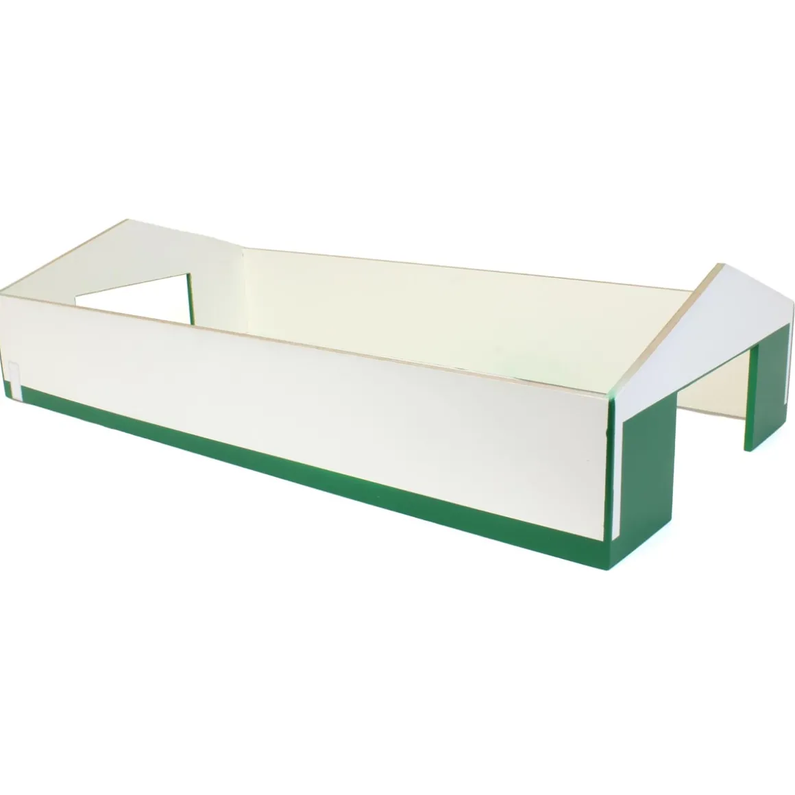 1/64 White & Green 1 Door 60ft x 120ft Wooden Tractor or Truck Shop