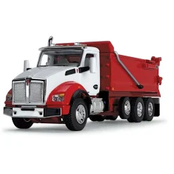 1/64 White & Viper Red Kenworth T880 Rogue Dump, DCP by First Gear