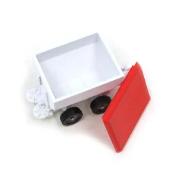1/64 White Fertilizer Spreader, 3D Print Plastic