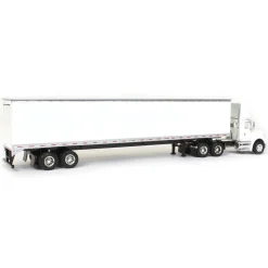1/64 White International 8600 with Trailer with Single Rear Door