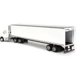 1/64 White International 8600 with Trailer with Single Rear Door