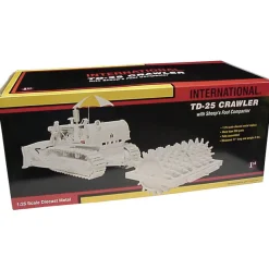 1/25 White International TD-25 Crawler with Sheep’s Foot Compactor by First Gear