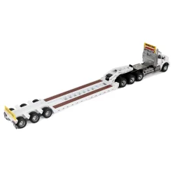 1/50 White Kenworth T880 SBFA with White Trail King TK120 HDG Lowboy Trailer