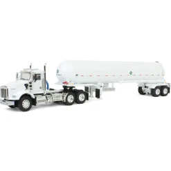 1/64 White Kenworth T800 w/ Mississippi LP Anhydrous Tanker, DCP by First Gear