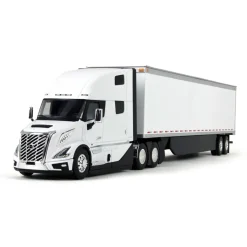 1/50 White Volvo VNL 860 with White 53ft Trailer by First Gear, Inc.