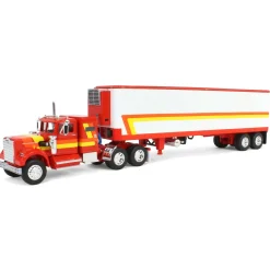 1/64 White Western Star 4900 with Vintage Reefer Trailer, DCP by First Gear