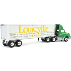1/64 Winross 1991 Louisville Green Semi with Horse Farm Box Trailer