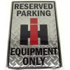 12 x 18 Diamond Tin sign RESERVED PARKING IH EQUIPMENT ONLY