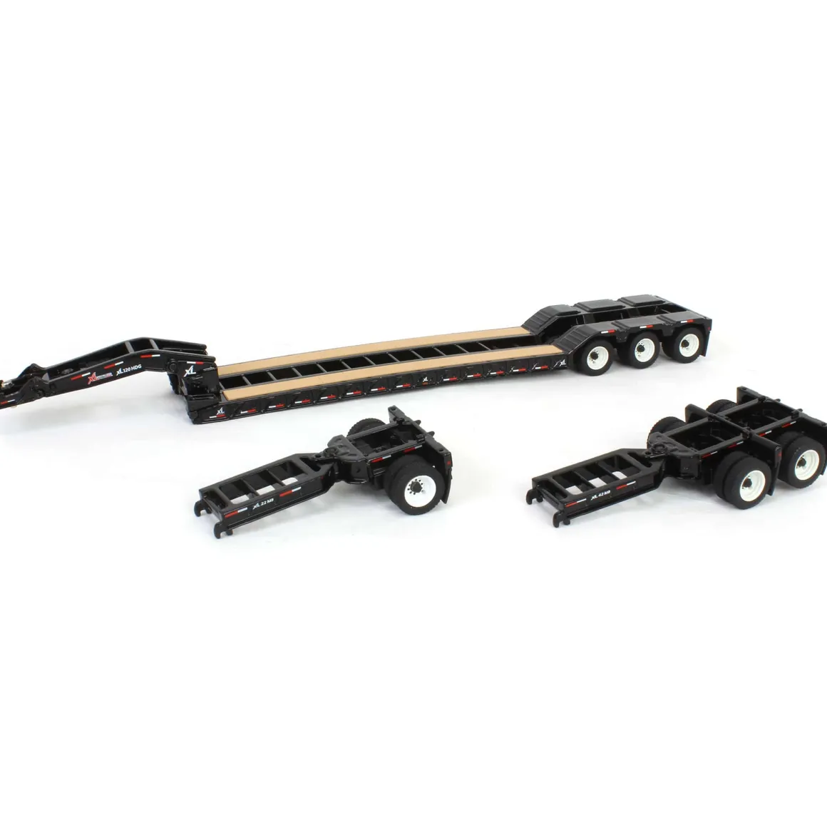 1/50 XL 120 Low-Profile HDG Lowboy Trailer with 2 Boosters