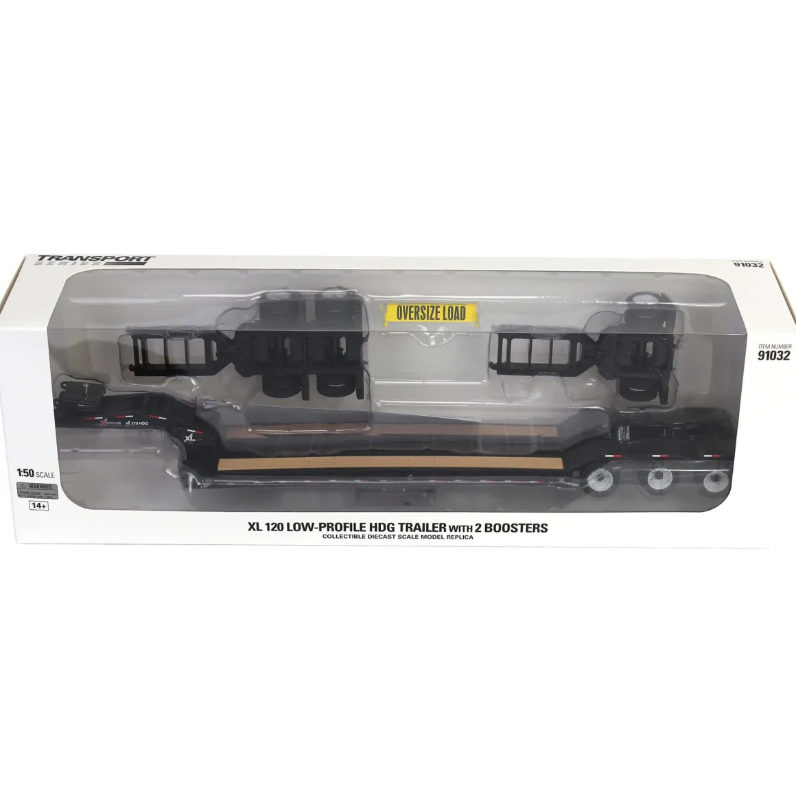 1/50 XL 120 Low-Profile HDG Lowboy Trailer with 2 Boosters