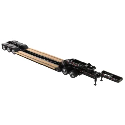 1/50 XL 120 Low-Profile HDG Lowboy Trailer (Outrigger Style) with 2 Boosters and Jeep