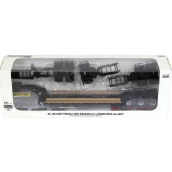 1/50 XL 120 Low-Profile HDG Lowboy Trailer (Outrigger Style) with 2 Boosters and Jeep