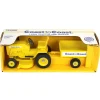 1/12 Yellow Coast to Coast Lawn Tractor and Trailer Set