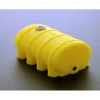 1/64 Yellow Elliptical Leg Tank, 2in Long, 3D Printed