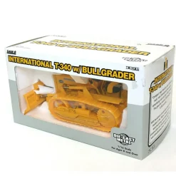 1/16 Yellow International T-340 Crawler with Bullgrader & Rubber Tracks