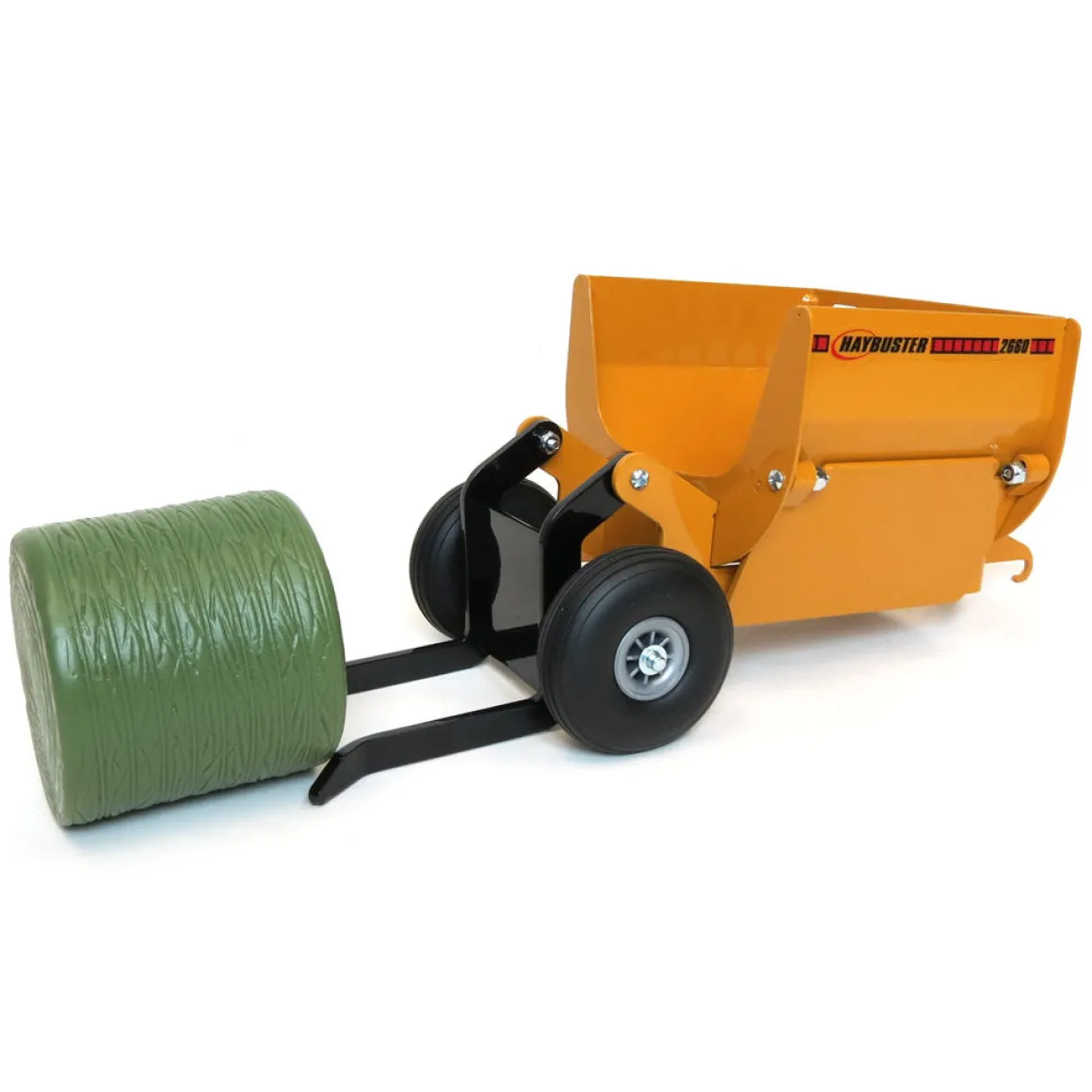 1/16 Yellow Steel Haybuster Bale Shredder Processor with Bale