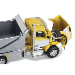 1/64 Yellow, White & Chrome Kenworth T880 Rogue Dump, DCP by First Gear