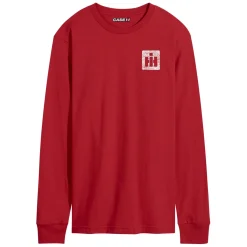Adult IH Faith Family Farming Flag Red Long Sleeve Shirt