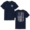 Adult IH Faith Family Farming Flag Navy Blue Short Sleeve T-Shirt