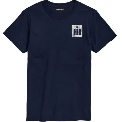 Adult IH Faith Family Farming Flag Navy Blue Short Sleeve T-Shirt