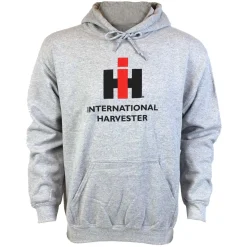 Adult International 7288 2+2 with IH Disk Harrow Gray Hooded Sweatshirt
